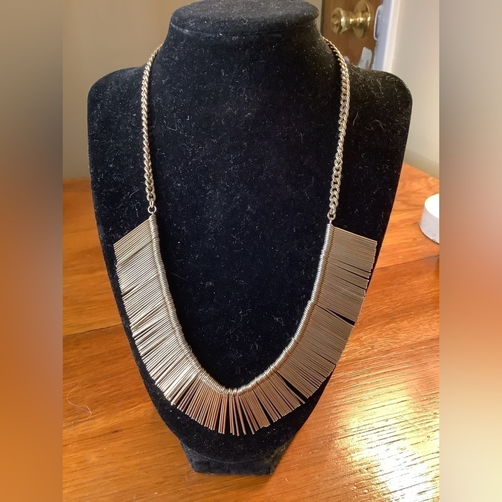 Natasha Bib Style Statement Necklace 18”
